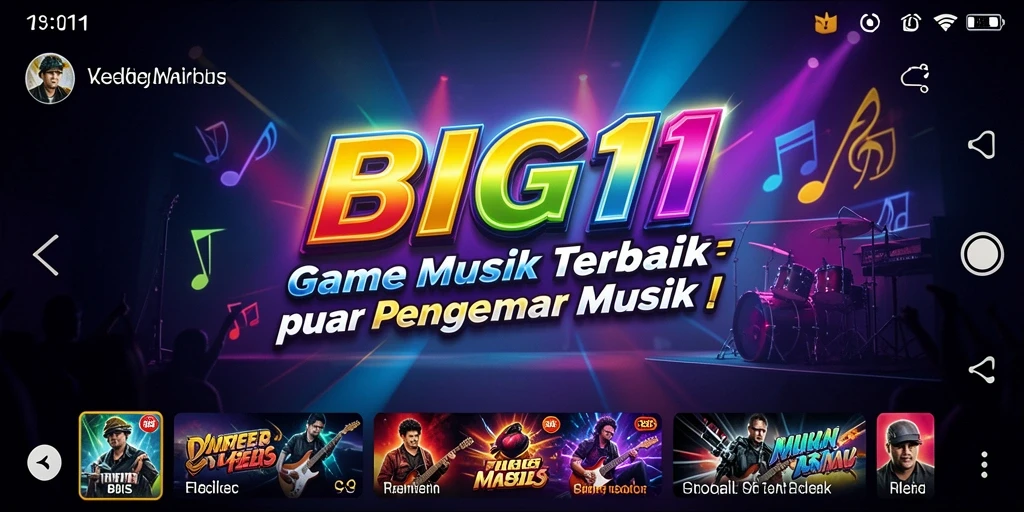 Tampilan gameplay <strong>BIG11</strong> yang menarik dengan ritme musik yang mengasyikkan.