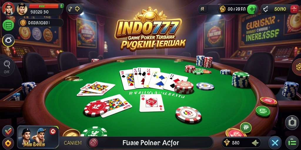 Tampilan screenshot INDO777 dengan gameplay Poker yang menarik.