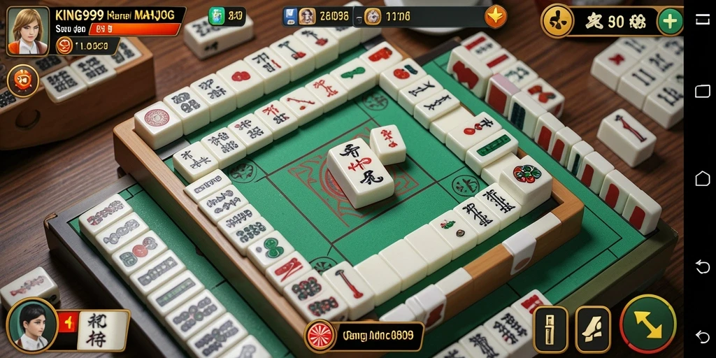 Tampilan gameplay Mahjong yang menarik di KING999.