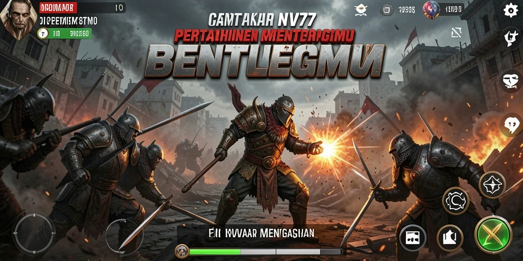 Tangkapan layar NV77 menunjukkan gameplay Tower Defense yang menegangkan dan strategis.