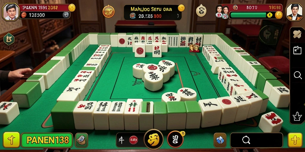 Tampilan gameplay Mahjong yang menarik pada screenshot utama PANEN138.
