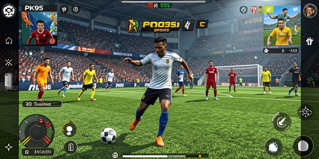 Tampilan permainan PK95 yang menegangkan dan menyenangkan.