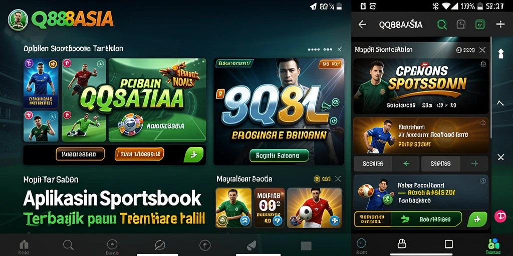 Screenshot gameplay QQ88ASIA menampilkan pengalaman taruhan olahraga yang seru.