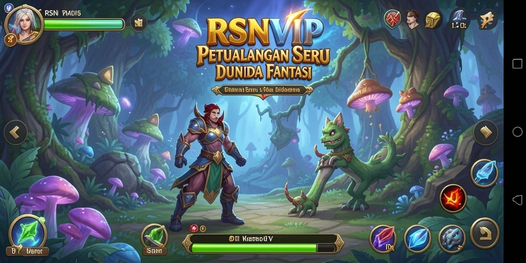 Tampilan gameplay menegangkan di dunia petualangan RSNVIP.