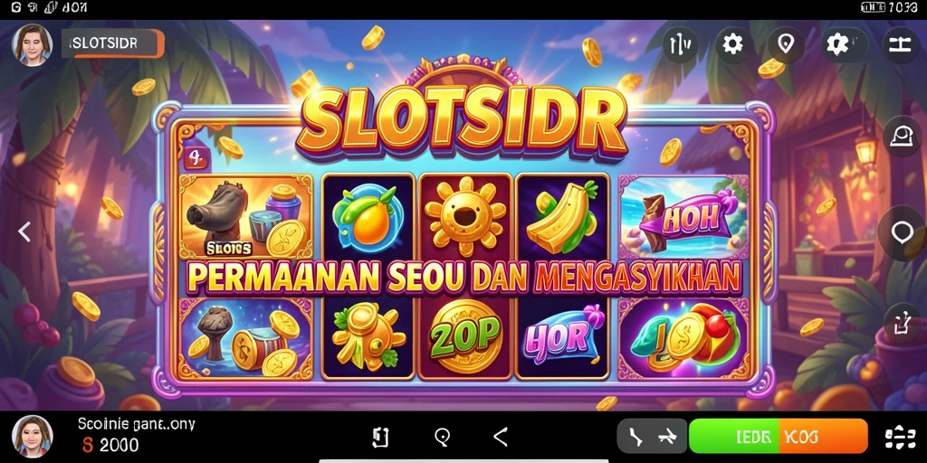 Tampilan gameplay menarik dan seru di SLOTSIDR.