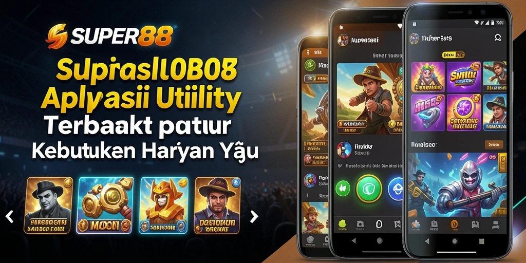 Tampilan utama dari SUPER88 menampilkan fitur-fitur penggunaan aplikasi Utility.