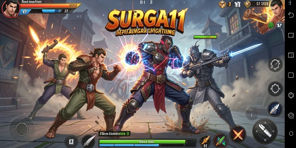 Gameplay mendebarkan dengan pertarungan epik di SURGA11.