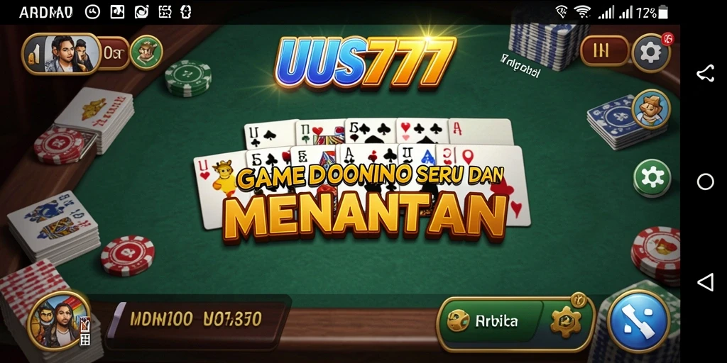 Tampilan menarik dari gameplay domino UUS777 yang seru.