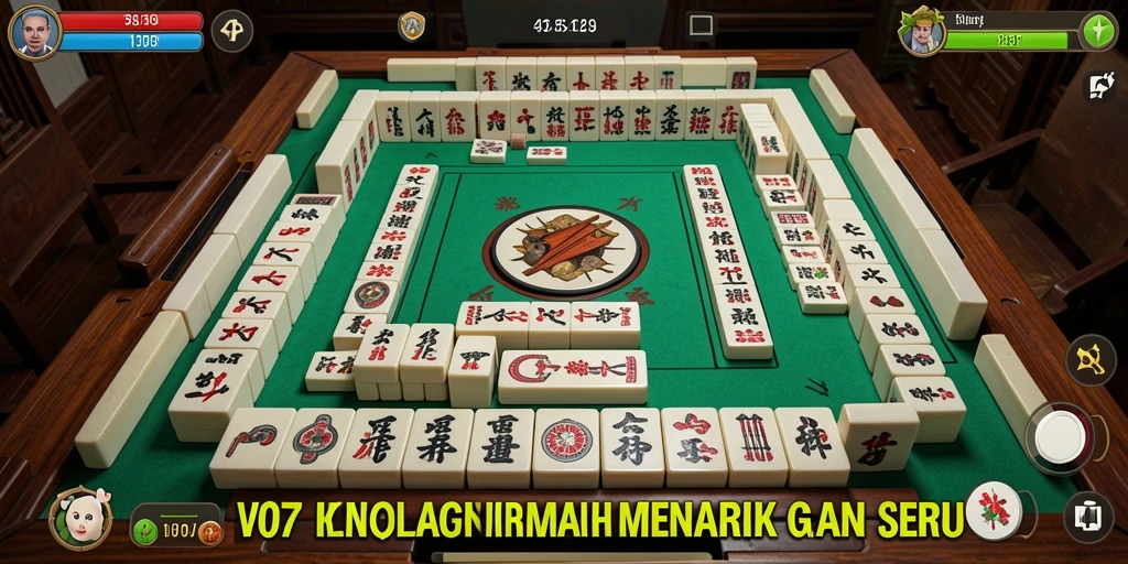 Screenshot V07 menampilkan gameplay seru permainan Mahjong.